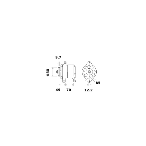 ALTERNATORE 14V 55A